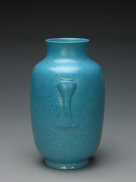 道光款炉钧釉双耳灯笼尊