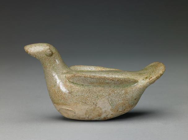 青釉鸭