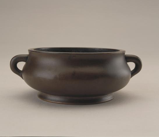 崇祯款铜双耳炉