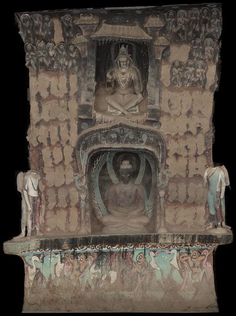 窟主室中心柱北向面