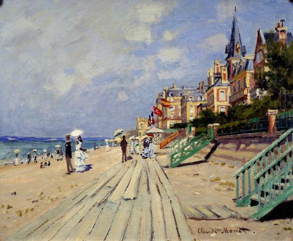 The Beach at Trouville, 1870