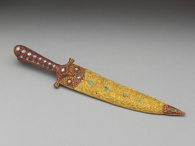 金镶宝石降魔宝刀-威罗瓦金刚所持