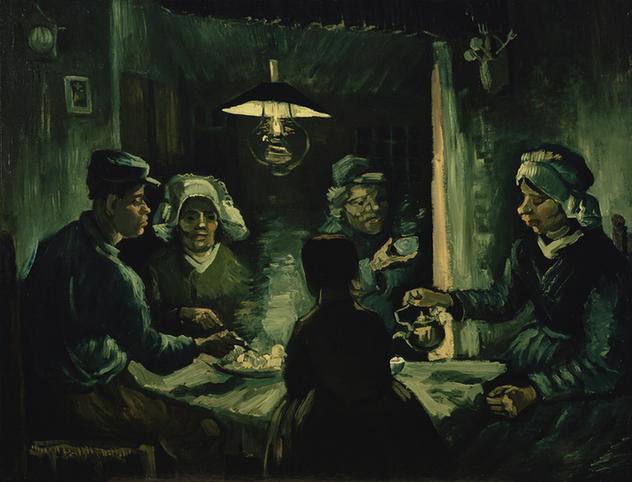 The potato eaters 1885
