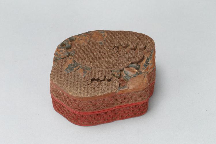 堆彩佛手纹盒
