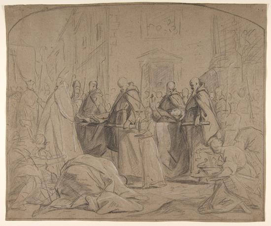 Jean Restout le jeune--Funeral of François Duplessis de Mornay