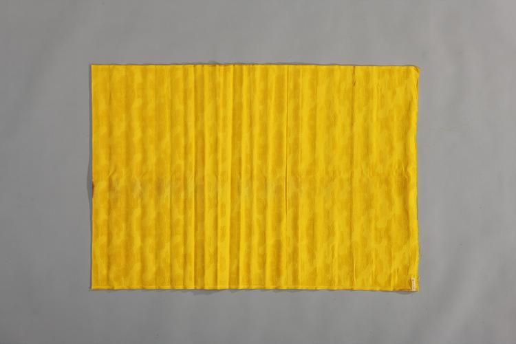 黄色云纹暗花缎