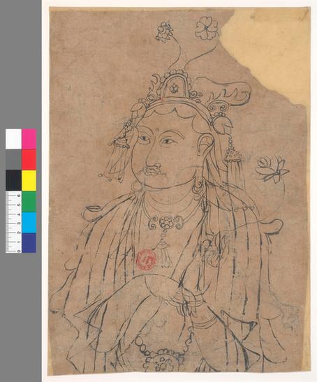 線描觀音菩薩像-1