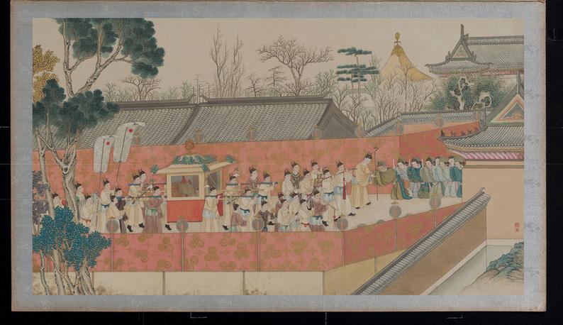 贾母合族迎接贵妃