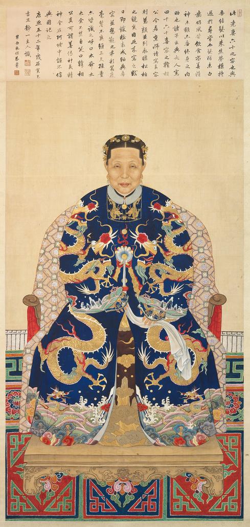 和素夫人影像轴