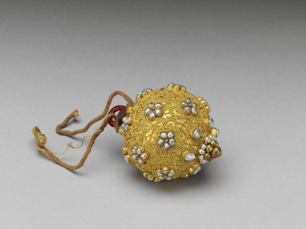 包金镶米珠回钮-6