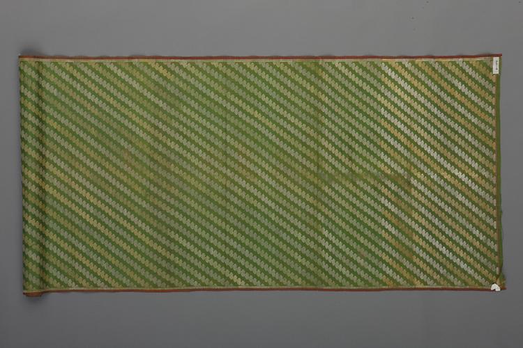 绿色金银如意纹回回织金绸