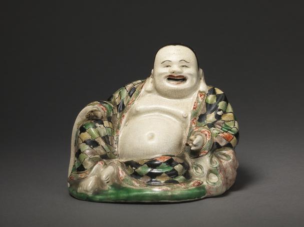 德化窑五彩瓷人