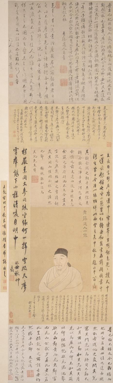 明人画徐渭小像