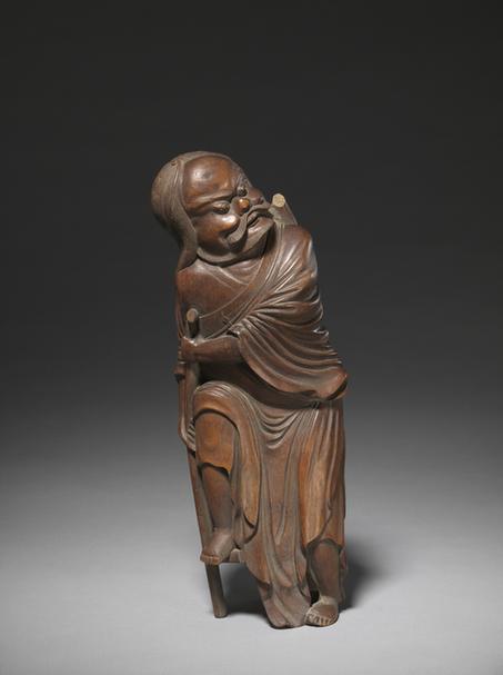 竹根雕八仙庆寿-李铁拐