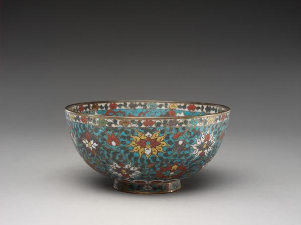 掐丝珐琅天马纹碗