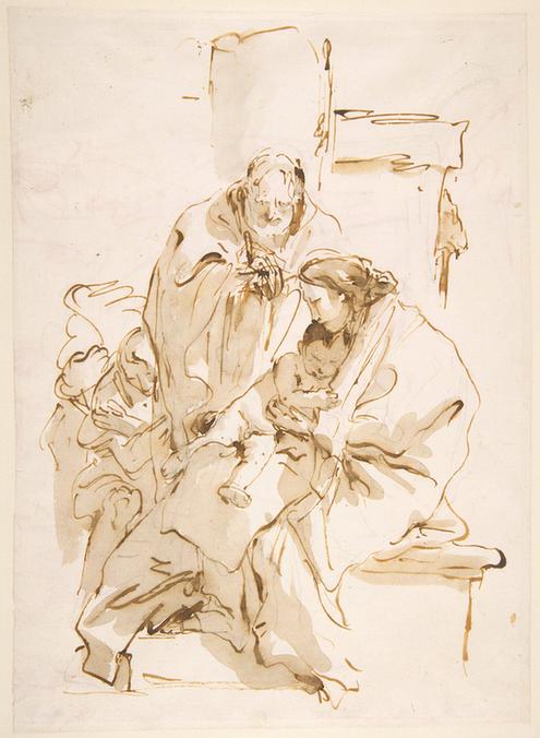 Giovanni Battista Tiepolo--The Holy Family