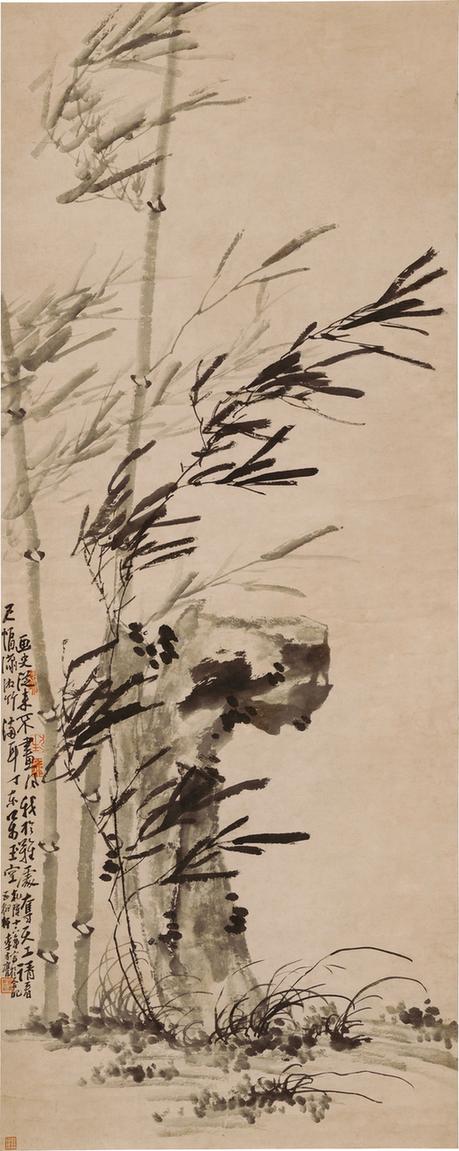 潇湘风竹图立轴