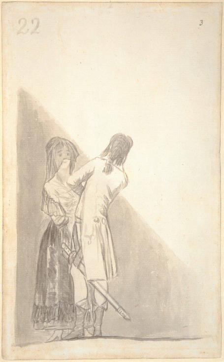 Goya--Maja and an Officer