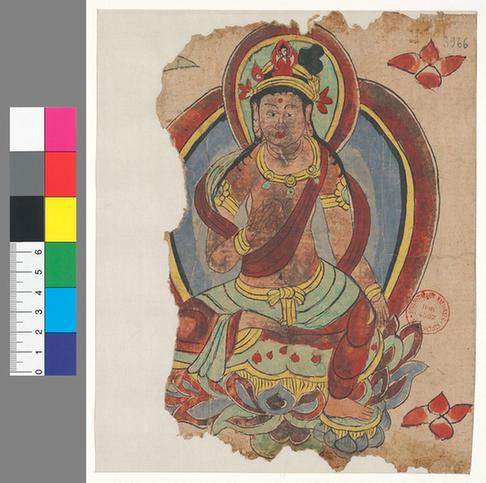 觀世音菩薩坐像手稿