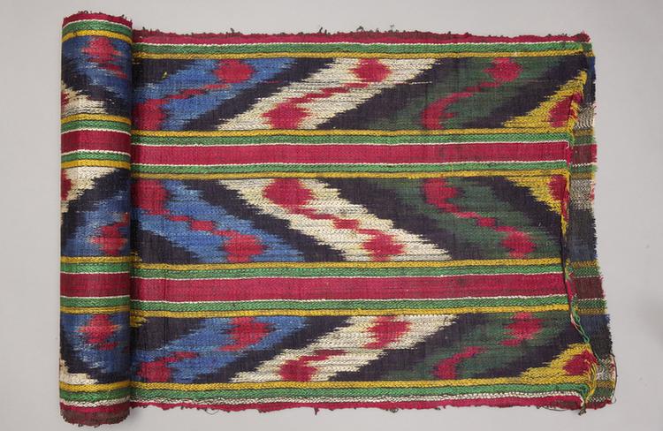 彩色条纹壁衍绸