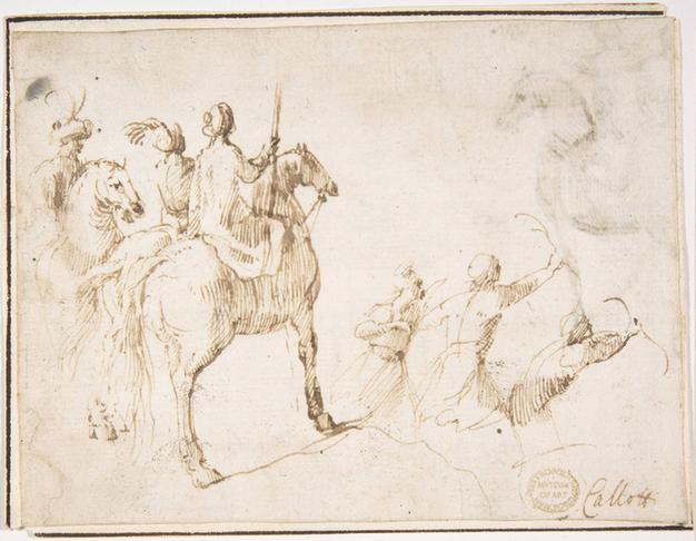 attributed to Francesco Allegrini--Horsemen and Archers