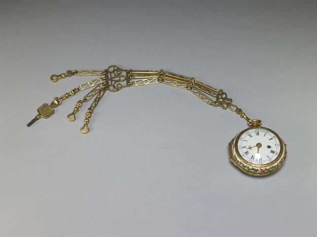 「利喴」画珐瑯西洋人物怀表