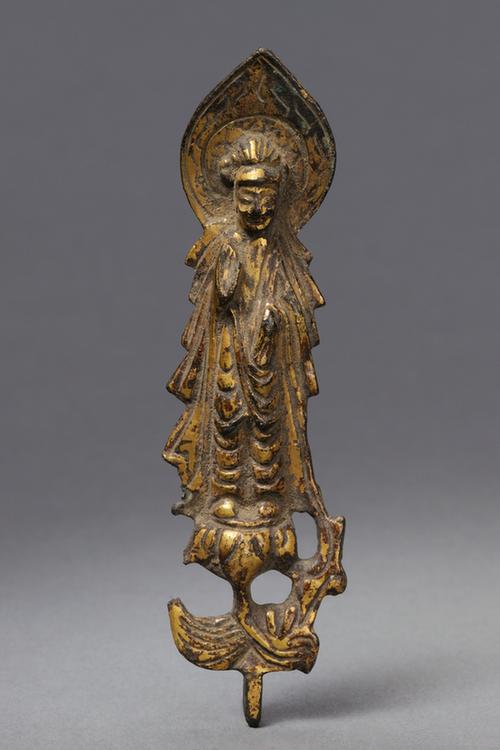 铜鎏金菩萨立像