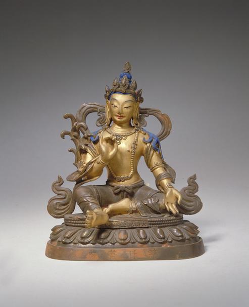 般若品铜镀金佛-慈氐菩萨