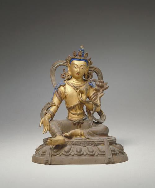 般若品铜镀金佛-观世音菩萨