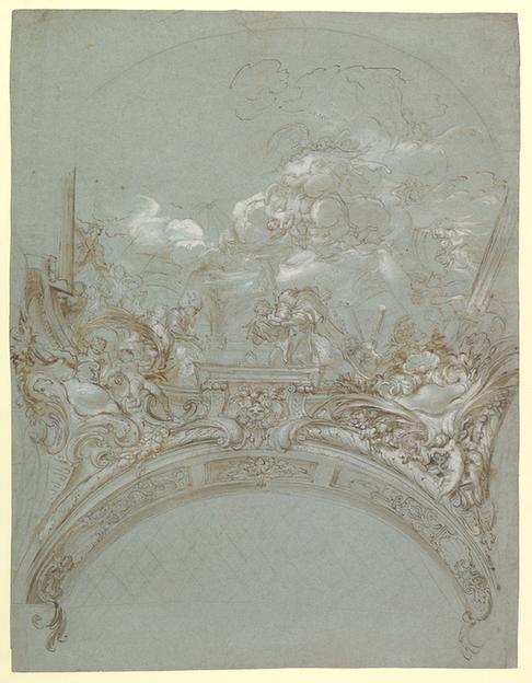 Gregorio de' Ferrari--Ceiling Design with the Presentation in the Temple