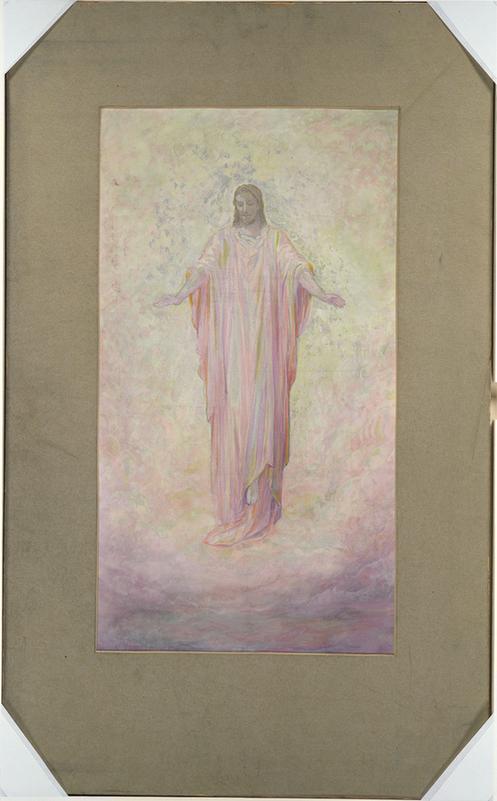Louis Comfort Tiffany--Drawing of a figure of Christ