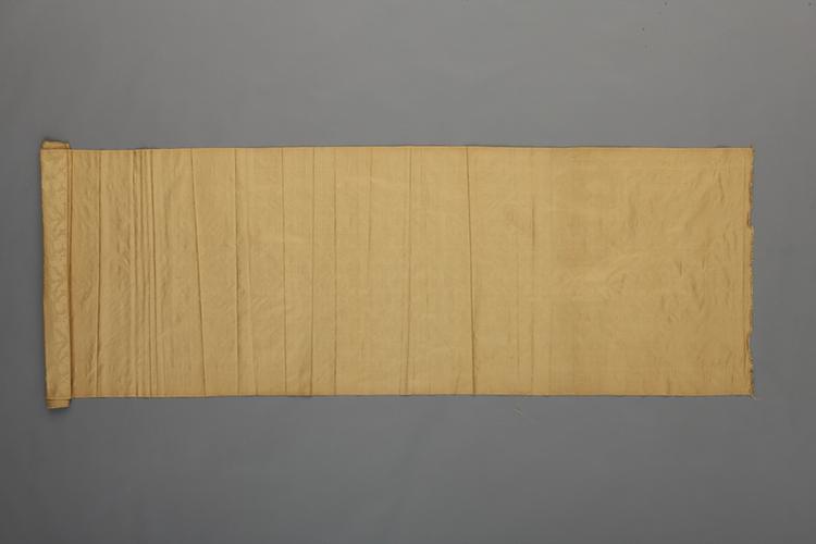 驼色云鹤纹江绸