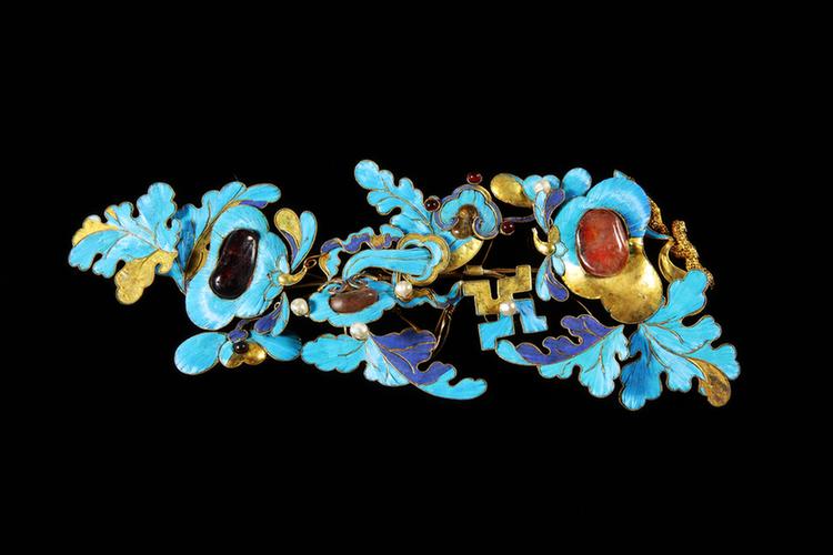 银镀金事事如意纹簪