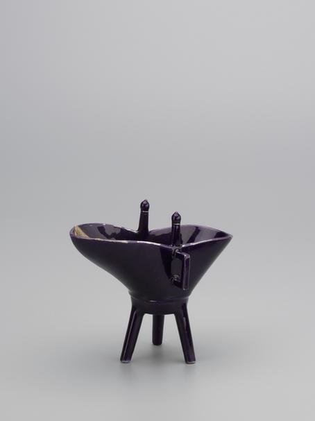 乾隆款霁蓝釉爵