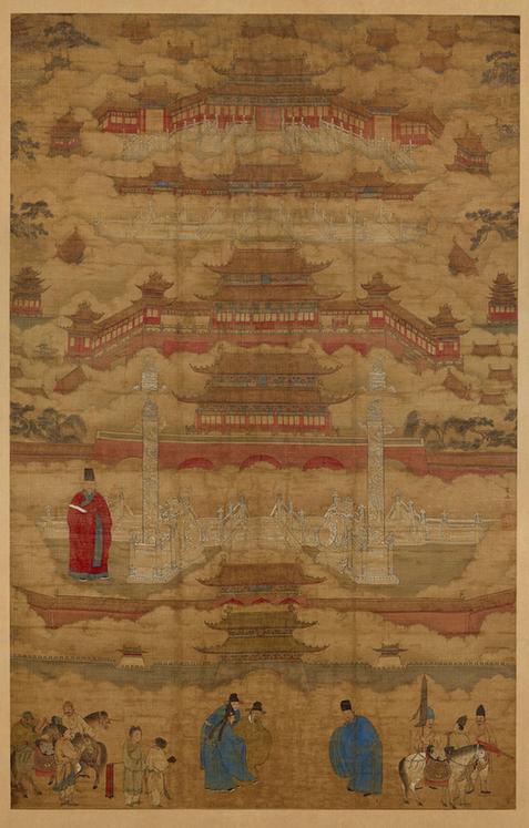 明代北京宫城图轴