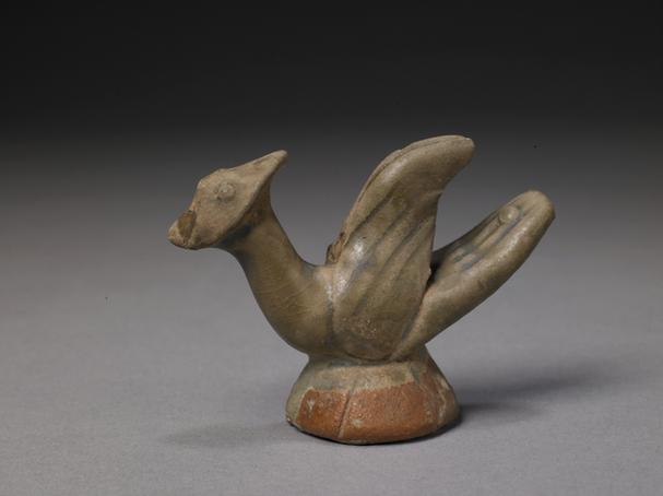 邛窑灰釉鸟