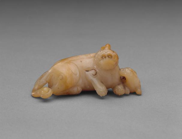 青玉子母独角兽