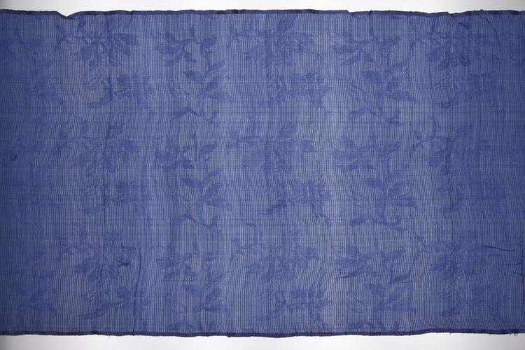 竹灰色牡丹玉兰纹罗