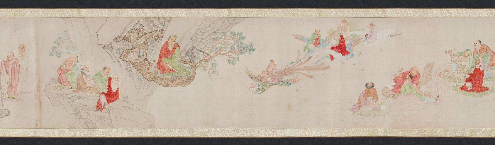 临李公麟五百罗汉图卷