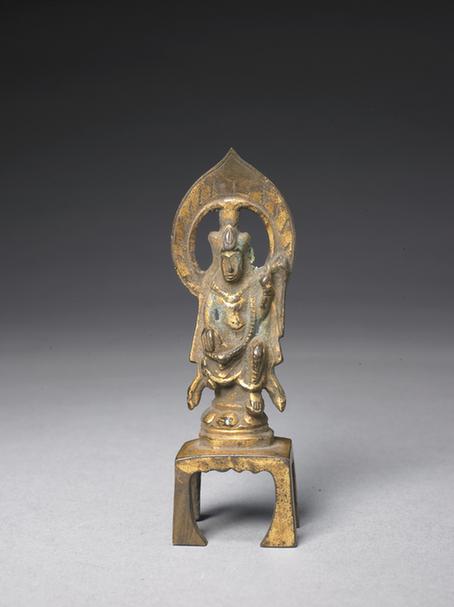 铜鎏金菩萨坐像