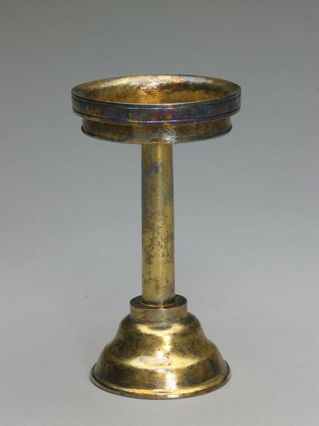 银镀金供器-高足供盘