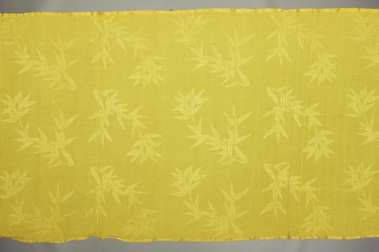 鹅黄色竹叶纹春罗