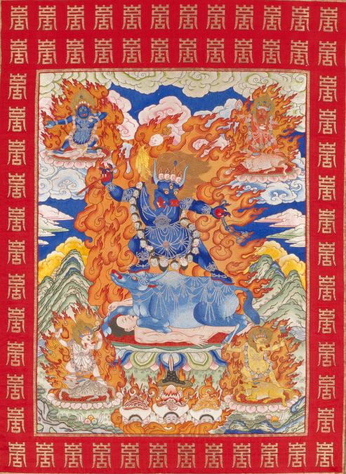 绣像狱帝主唐卡