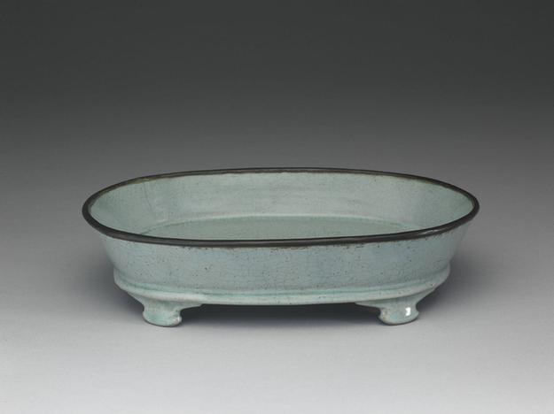 汝窑青瓷水仙盆