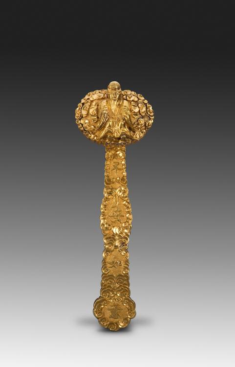 金錾花寿星如意