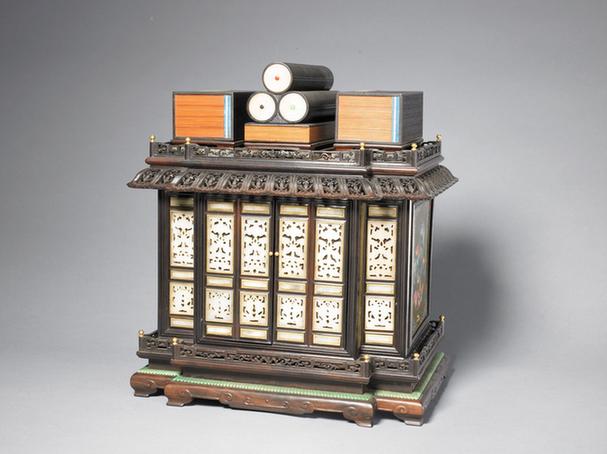 紫檀镶嵌文具匣