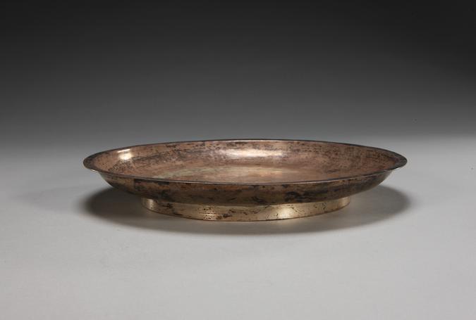 廉升足纹款银盘