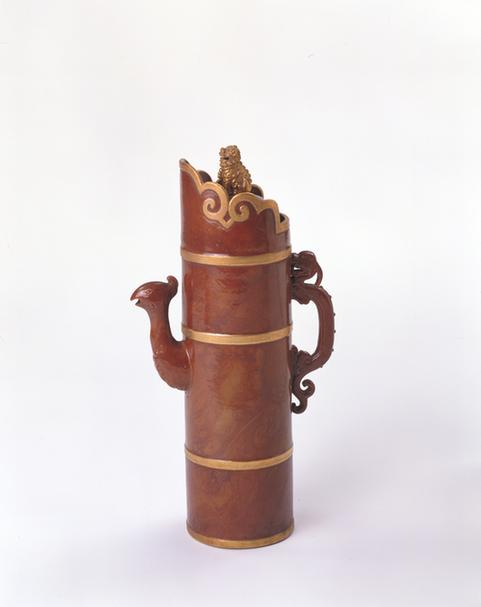 乾隆款木纹釉多穆壶