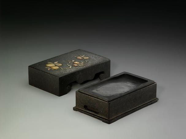 卢葵生制款漆砂长方砚