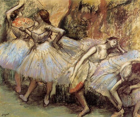 Dancers - circa 1897-1901 - Private collection - pastel